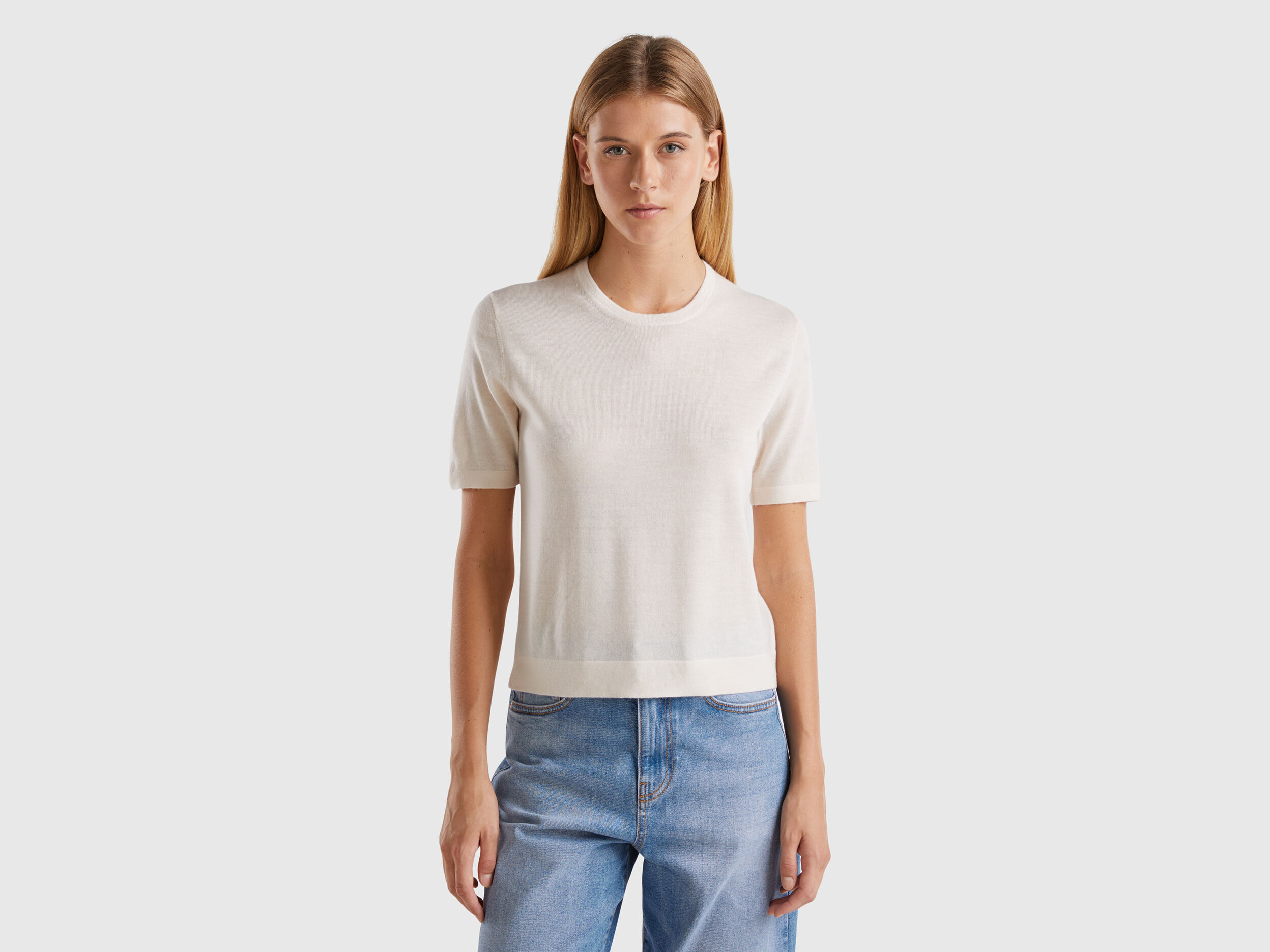 Women s Short Sleeve Sweaters New Collection 2024 Benetton