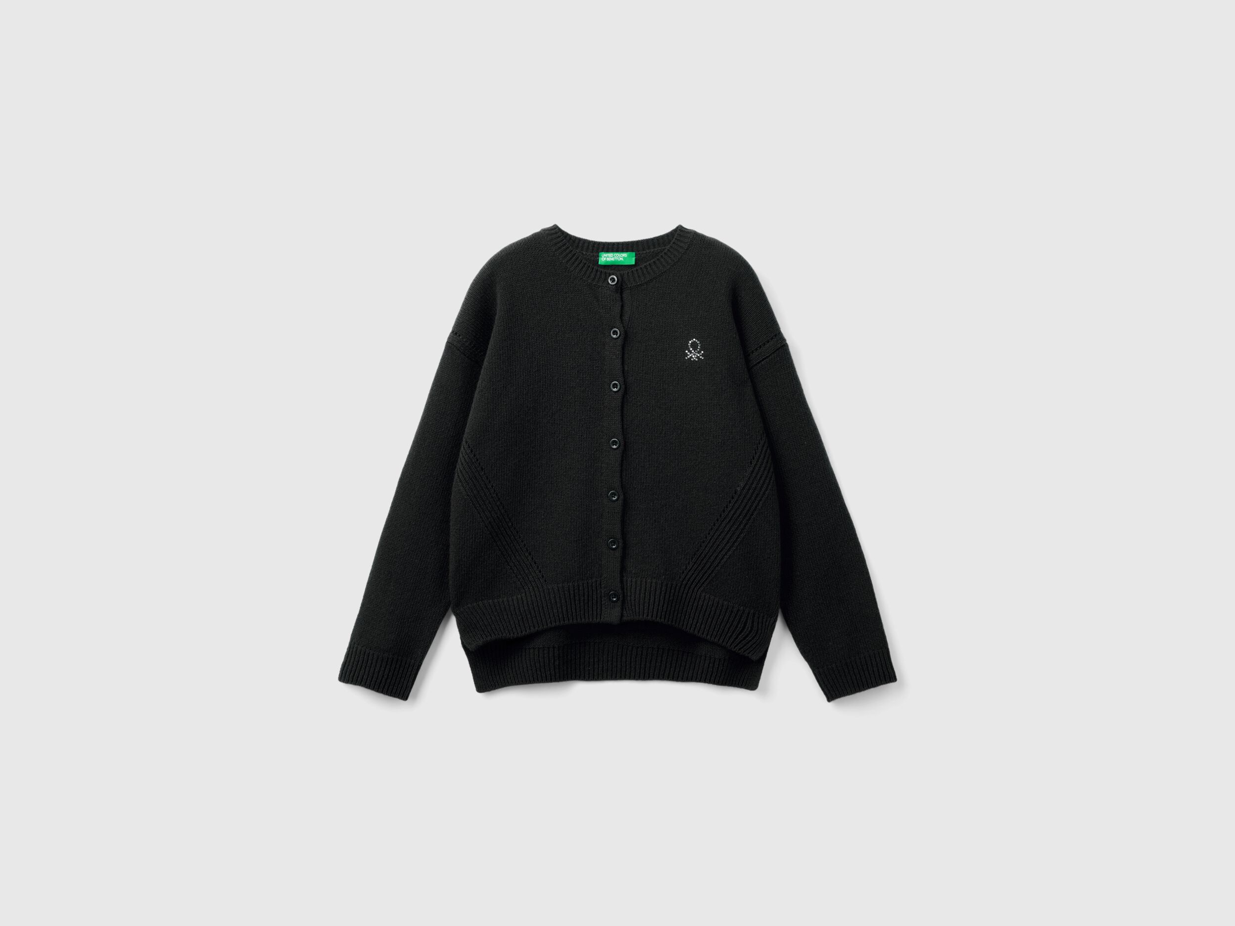 Juniors black cardigan top