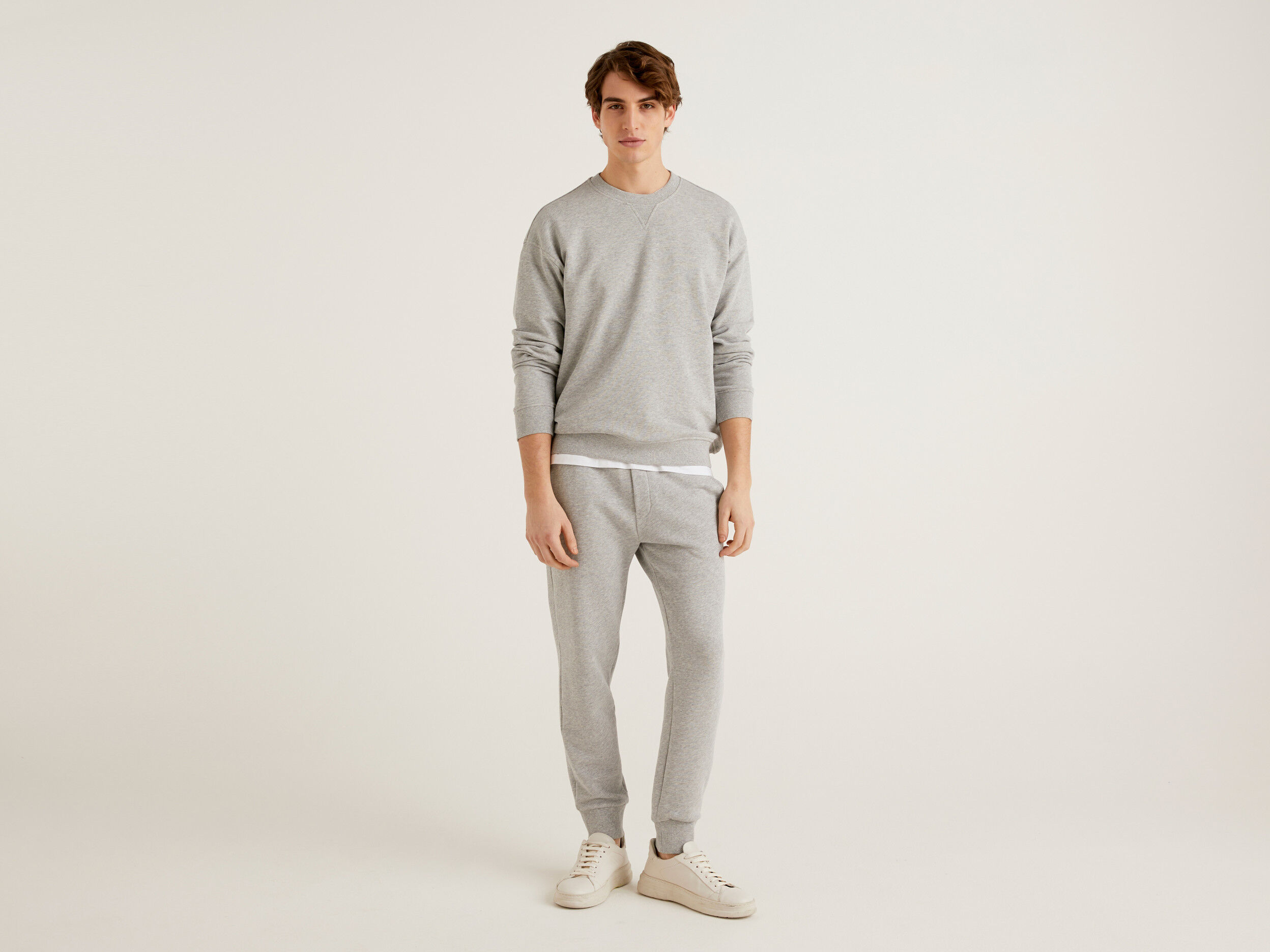 Sweat joggers in 100 cotton Gray Benetton