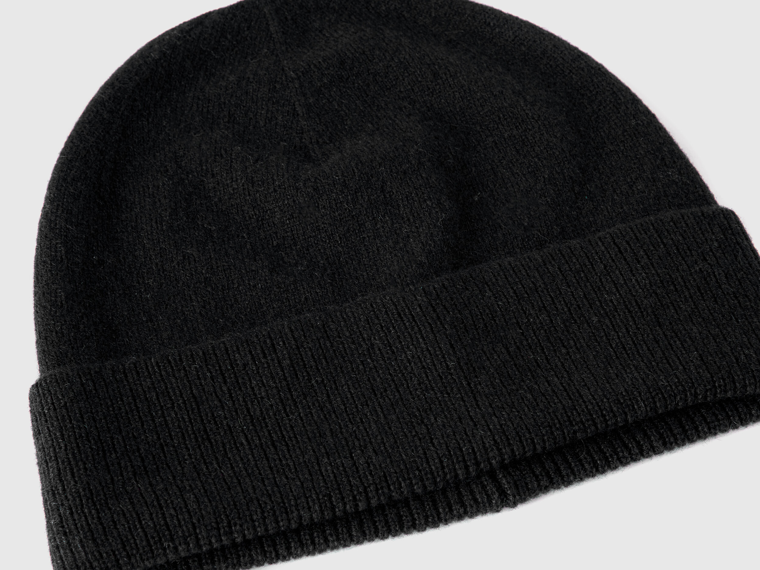 Pure cashmere hat - Black | Benetton