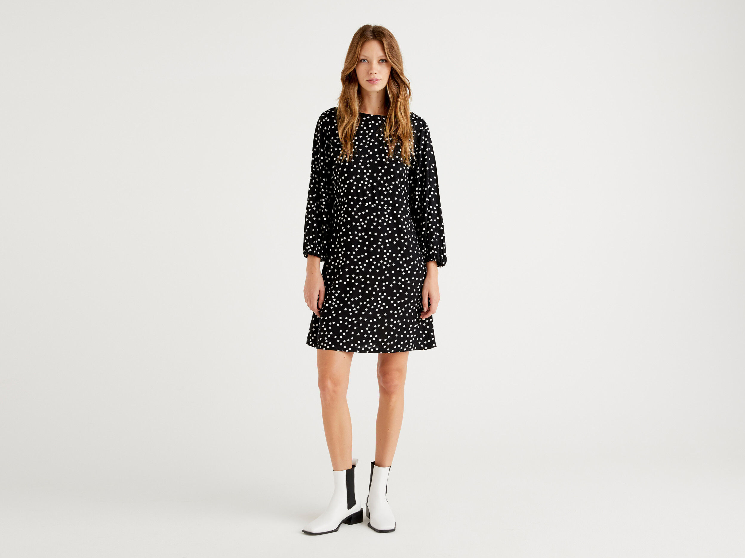 Vestito a pois store benetton