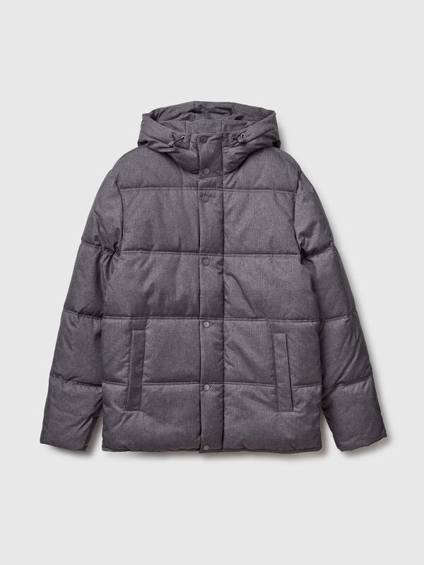 Chaqueta de corte regular con capucha Hombre