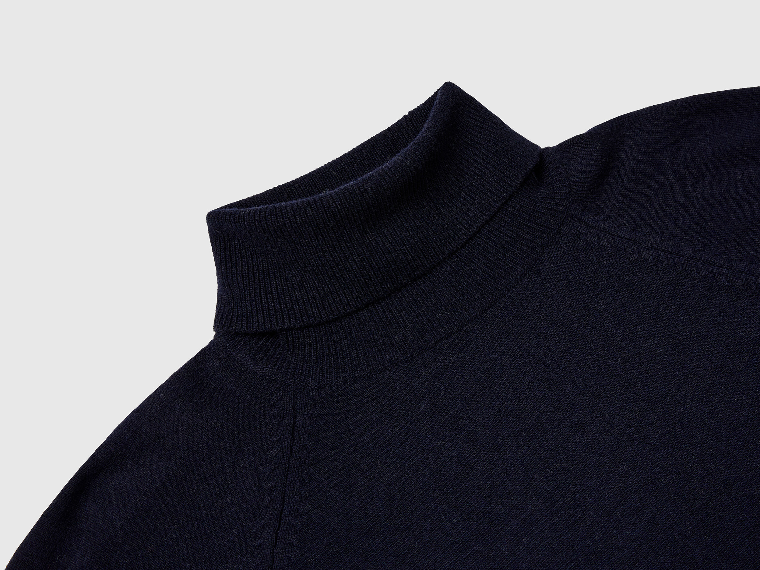 【SEAL限定商品】 Midnight blue blend wool and cashmere in sweater turtleneck トップス