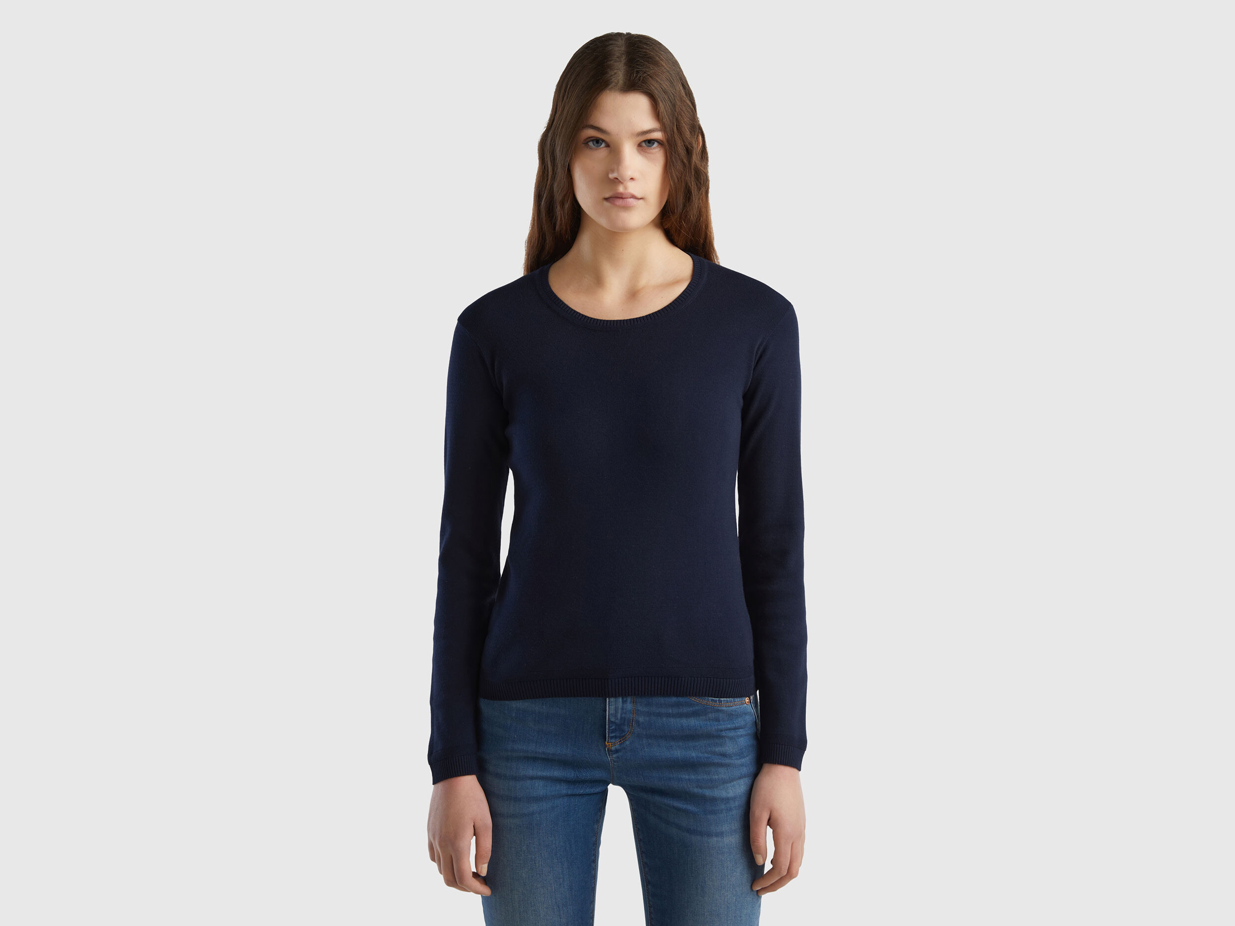 Algodon Tricot Jerseis de Manga Larga Mujer 2024 Benetton
