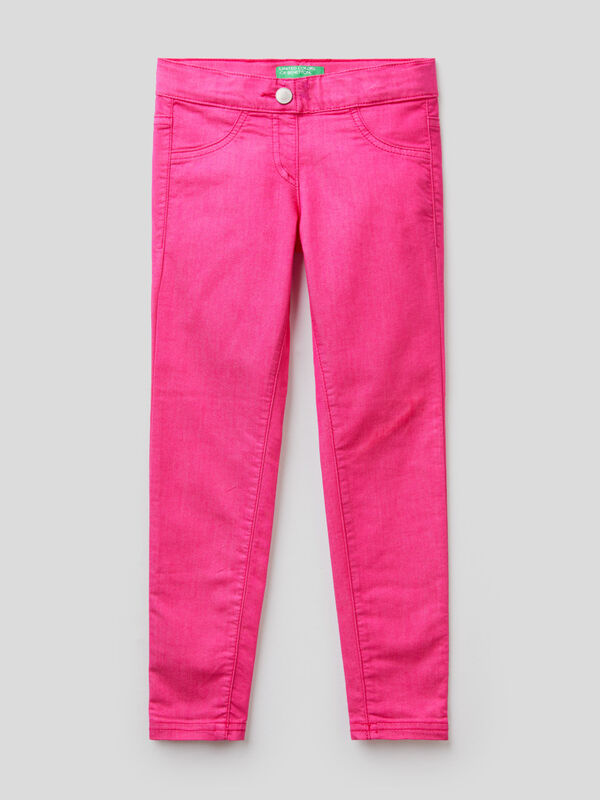 Twill trousers in stretch cotton blend Junior Girl
