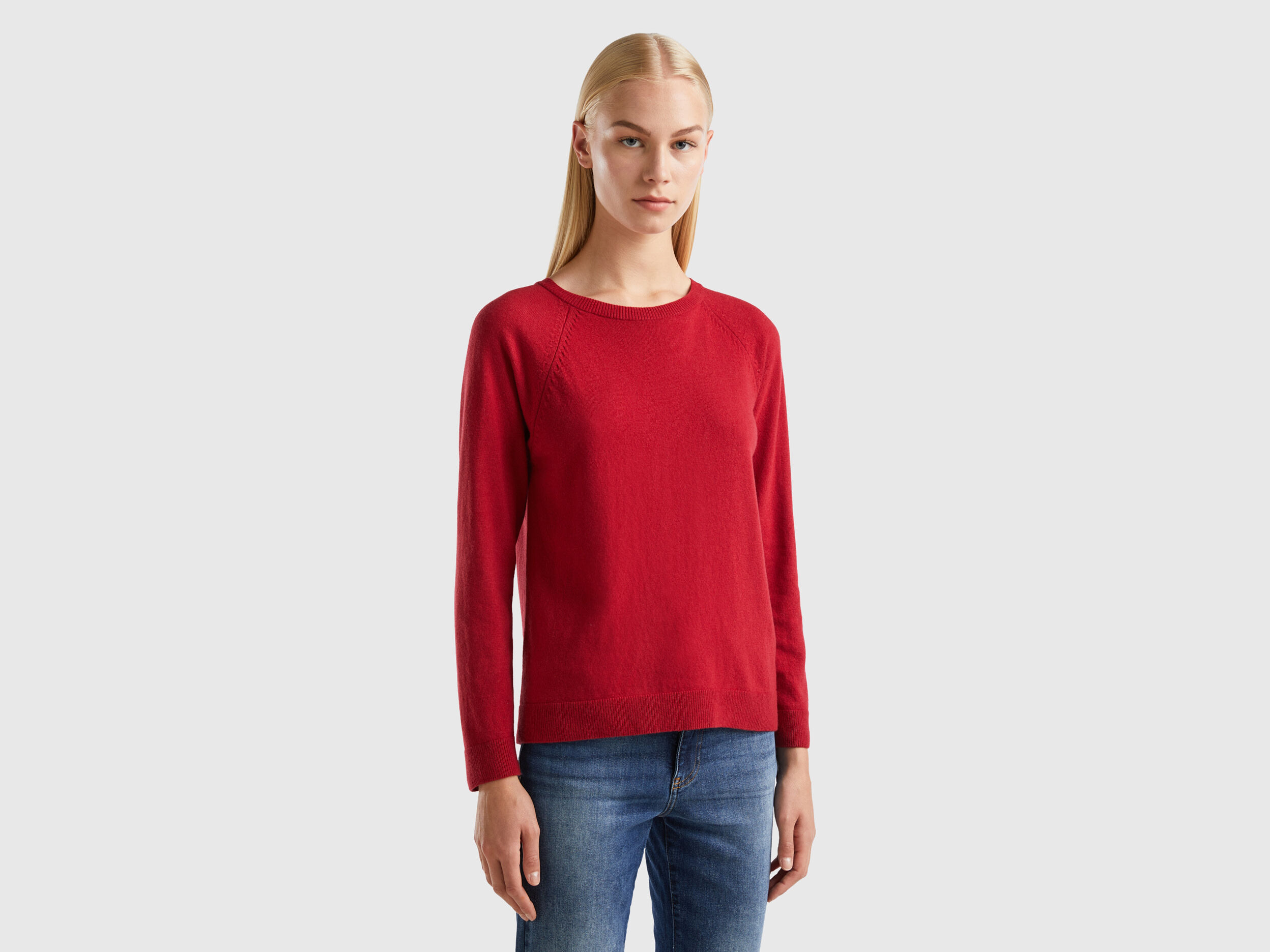 Brick red sweater top