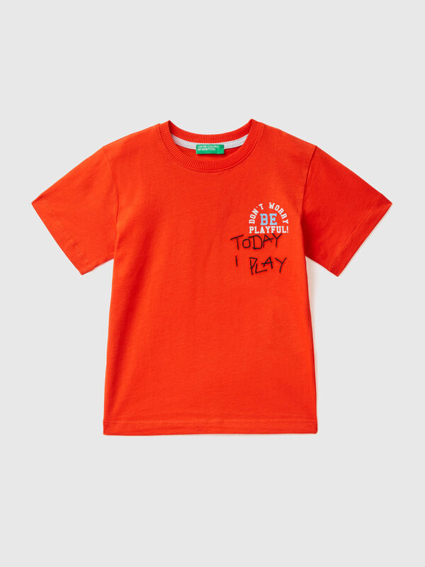 T-shirt with front and back print Junior Boy