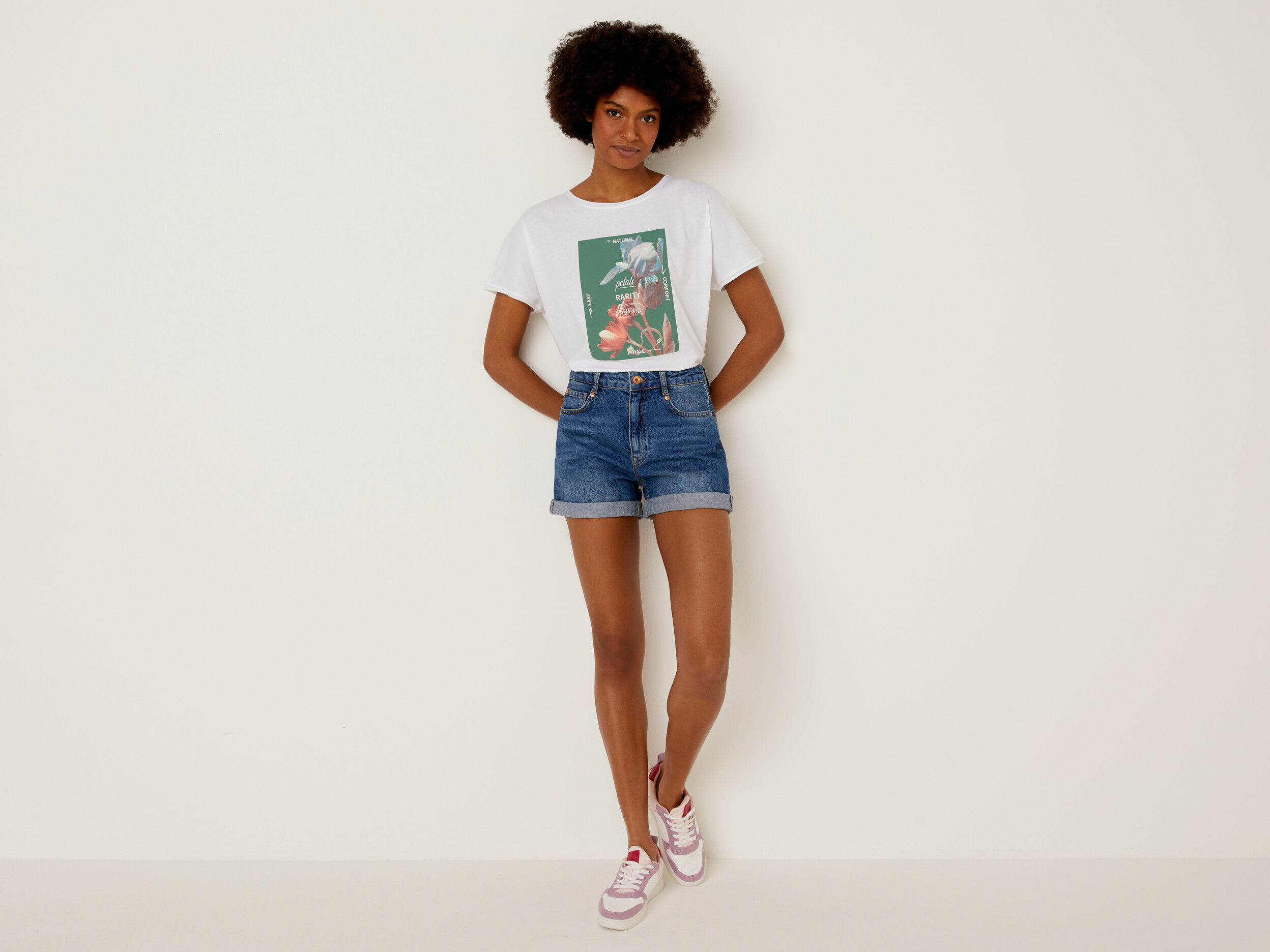 100 cotton denim shorts store