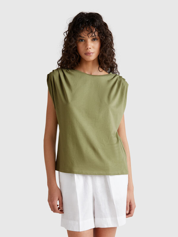 Camiseta sin mangas recta Mujer