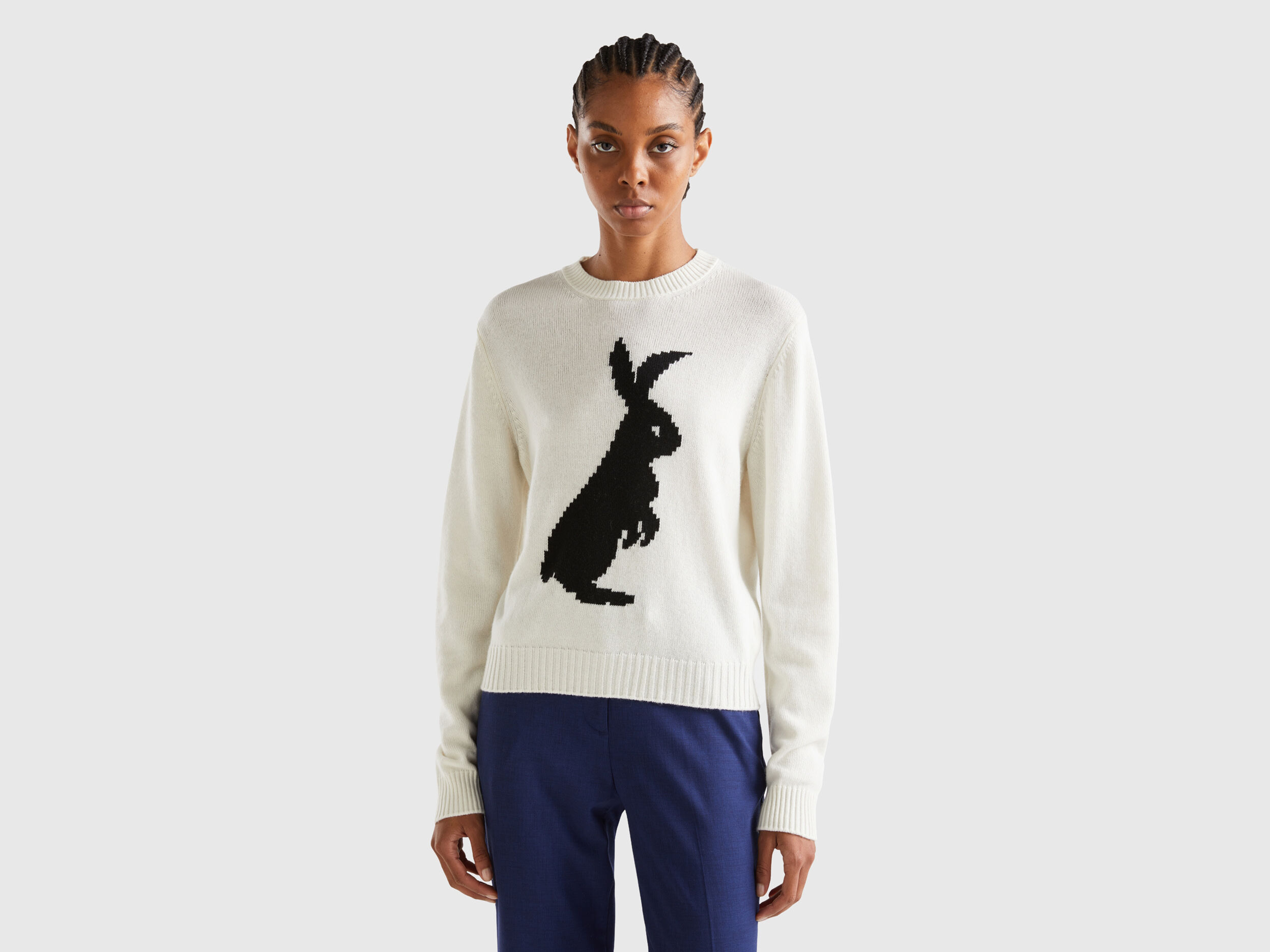 Prada top rabbit sweater
