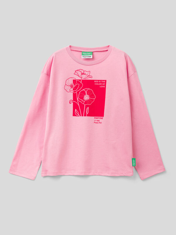 Camiseta rosa BenettonxPantone™ Niña