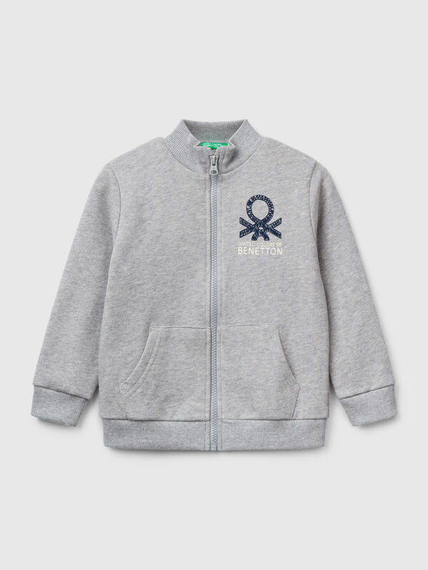 Sudadera de algodón con cremallera Niño