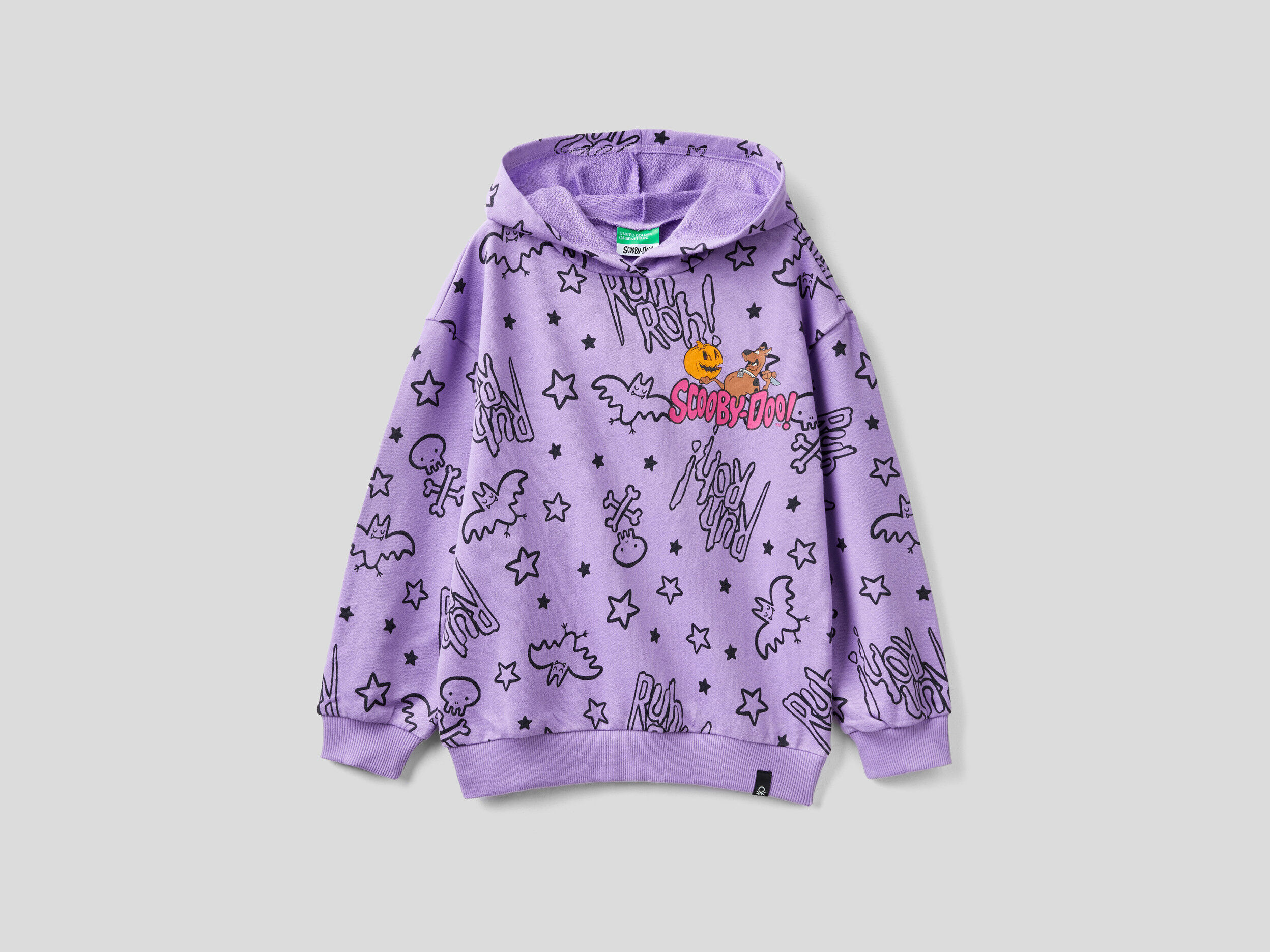Warm Scooby Doo sweatshirt Lilac Benetton