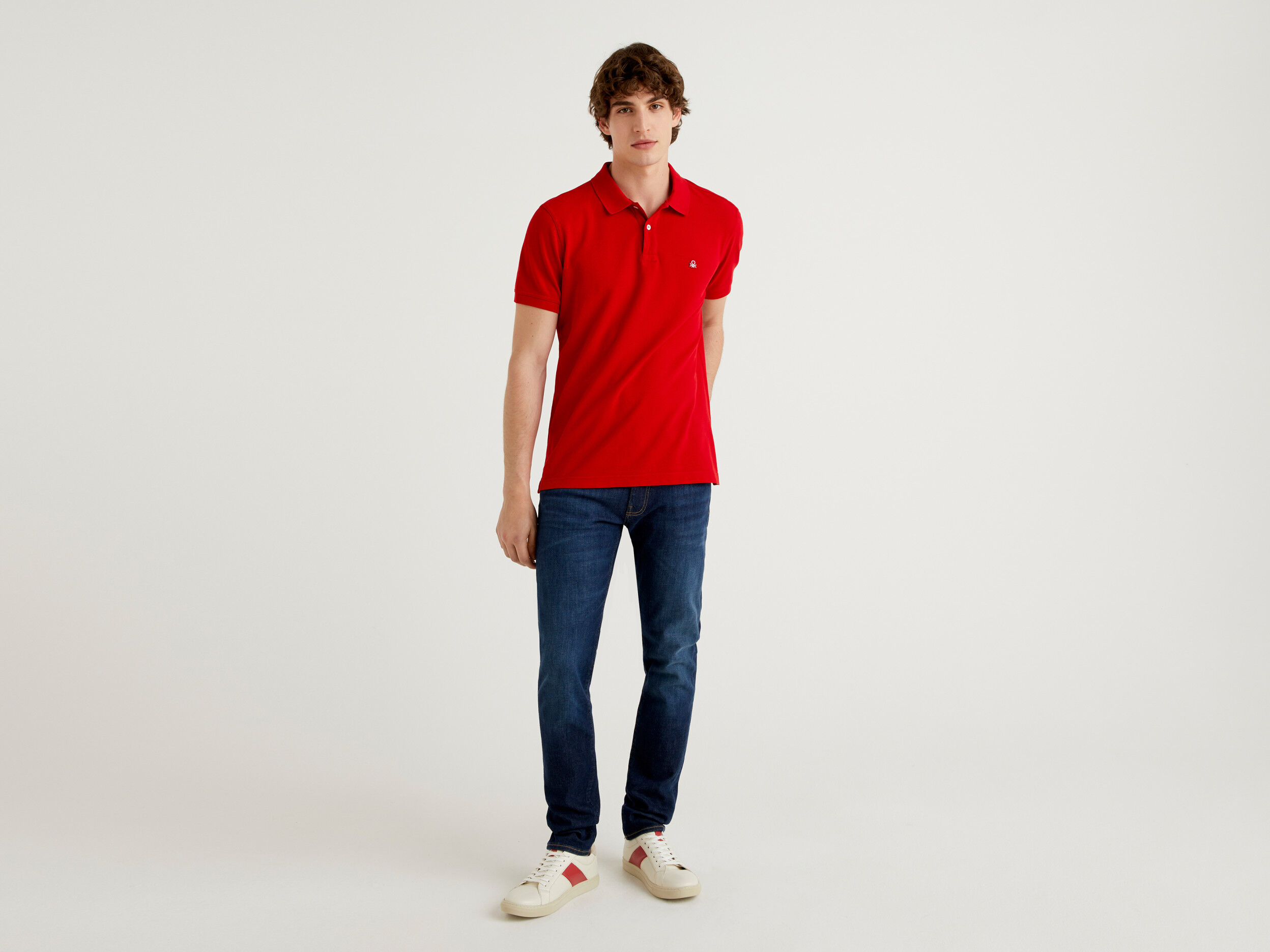 Skinny fit super stretch jeans Dark Blue Benetton