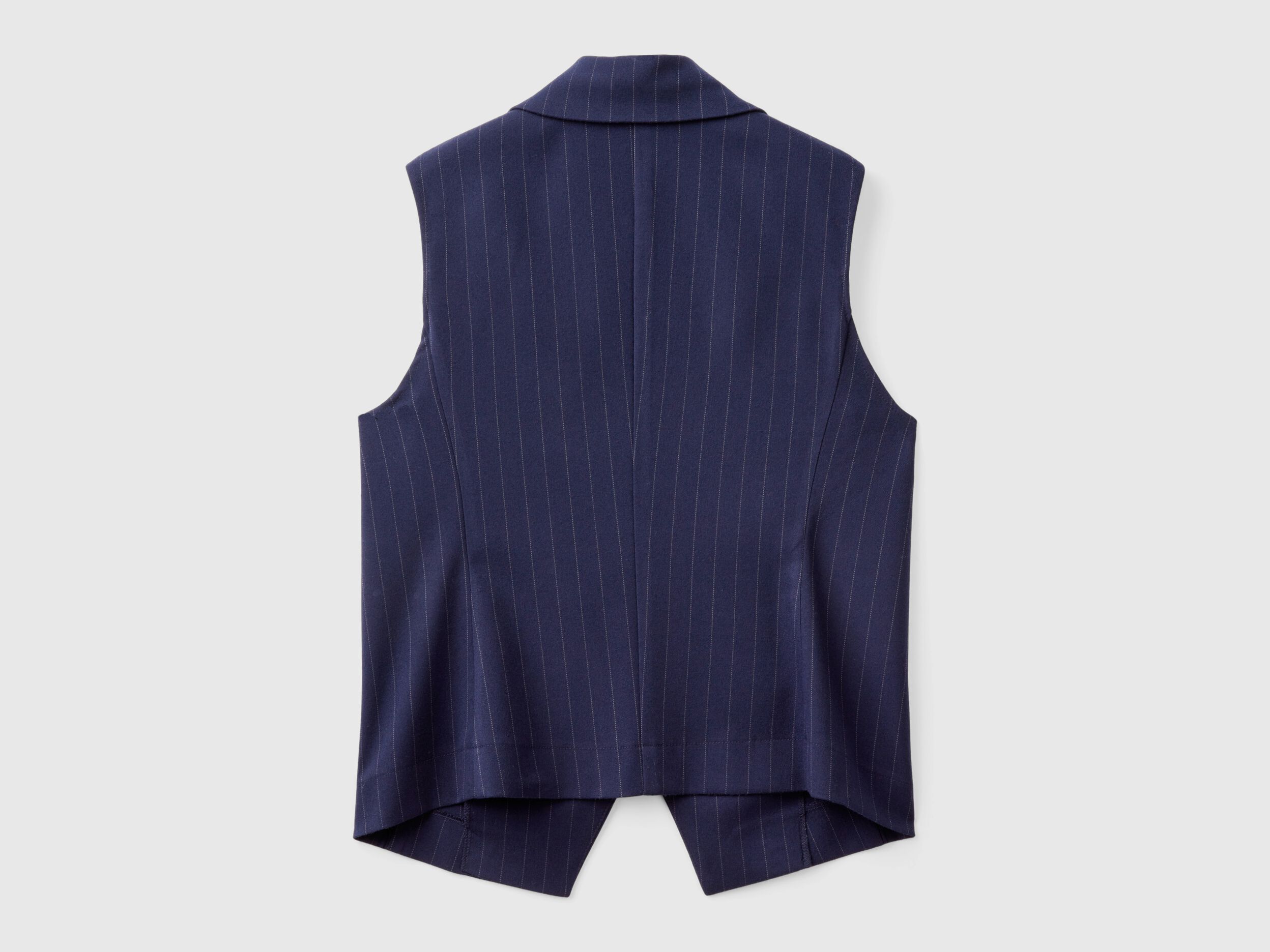 激安な vest pinstripe Double-breasted - Benetton | Blue Dark トップス