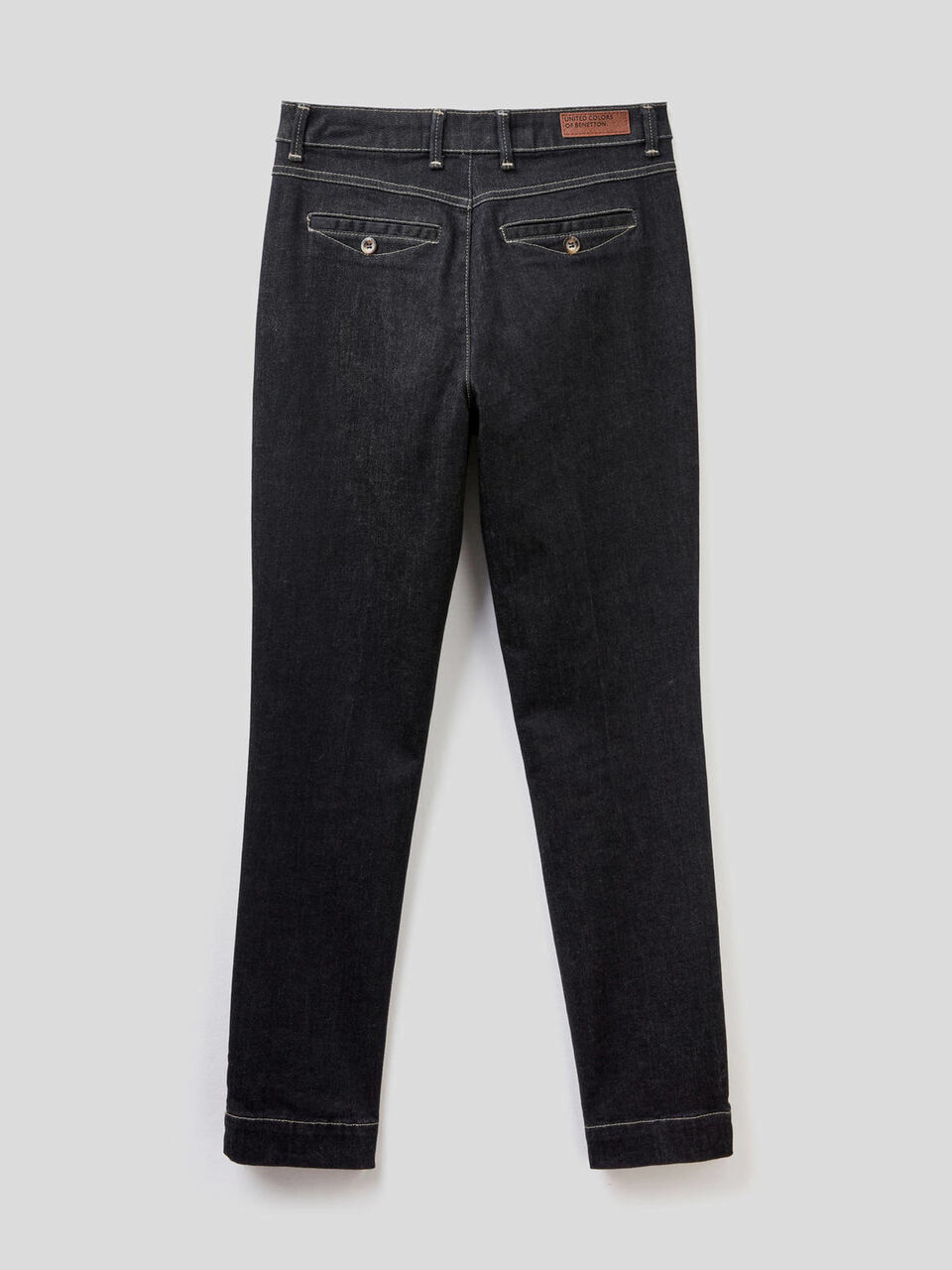 Slim fit denim chinos image number 2
