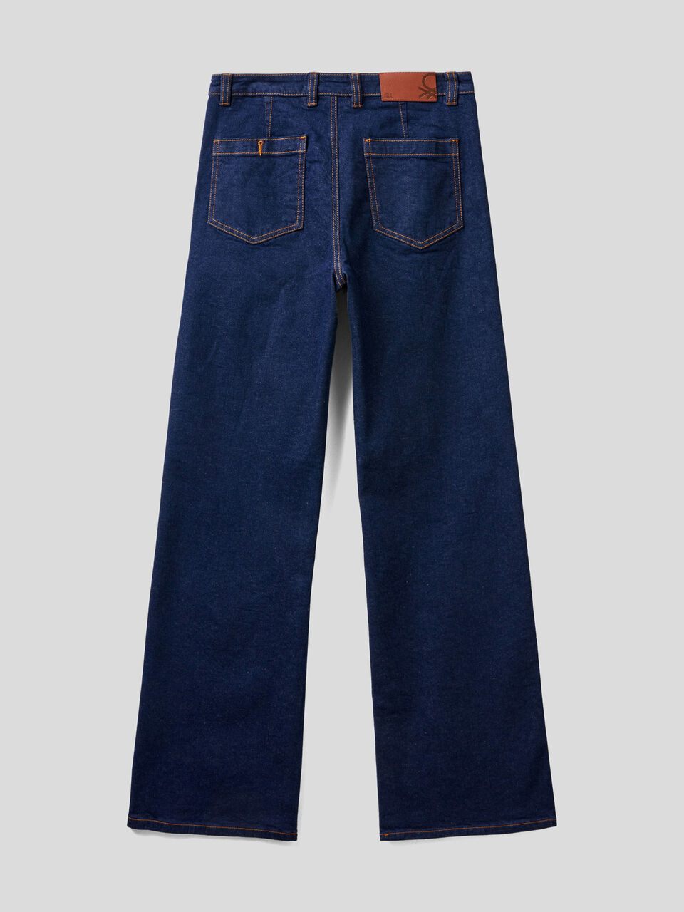 Pantalón evasé con efecto denim image number 2