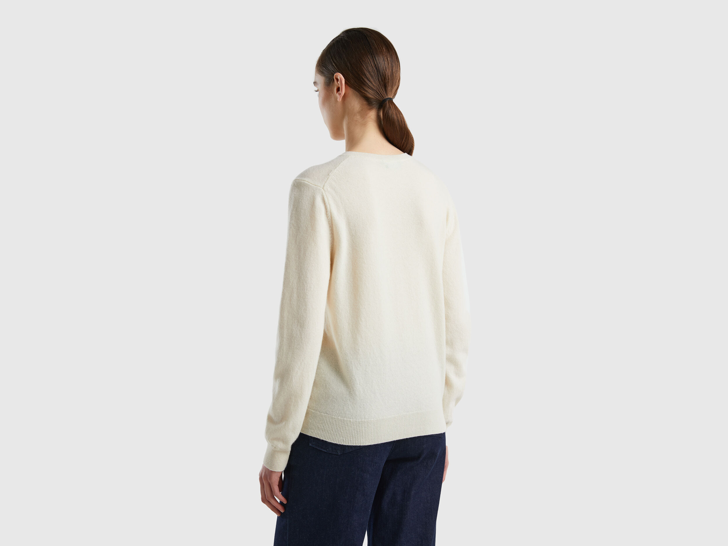 Cream crew new arrivals neck cardigan