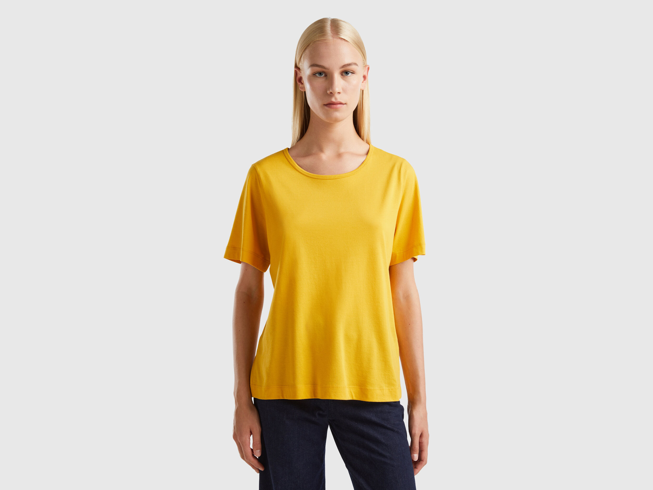 Yellow short deals sleeve top