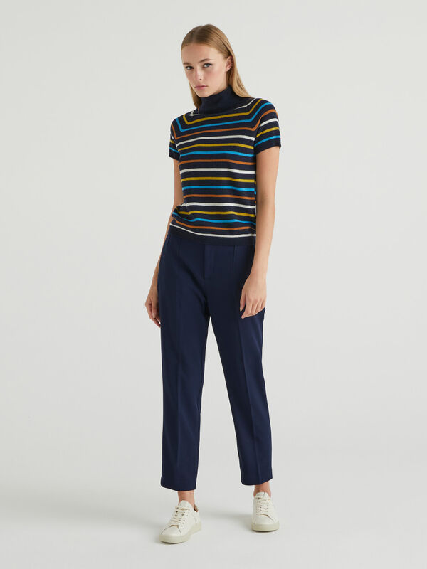 Straight stretch trousers Women
