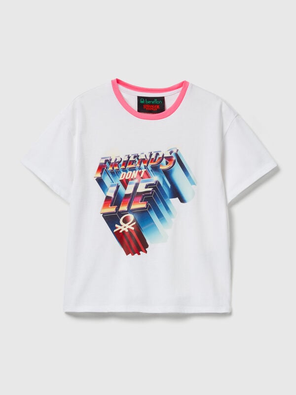 Camiseta con estampado de Stranger Things Niña