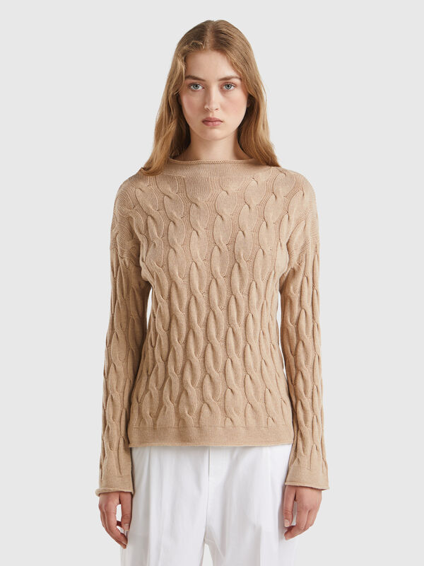 Jersey con labrado de ochos Mujer