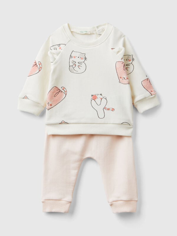 Outfit set in stretch sweat New Born (0-18 months)