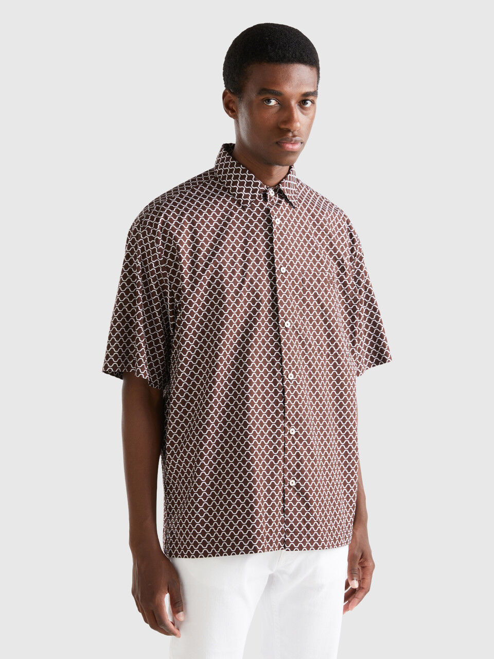 Camisa benetton hotsell hombre