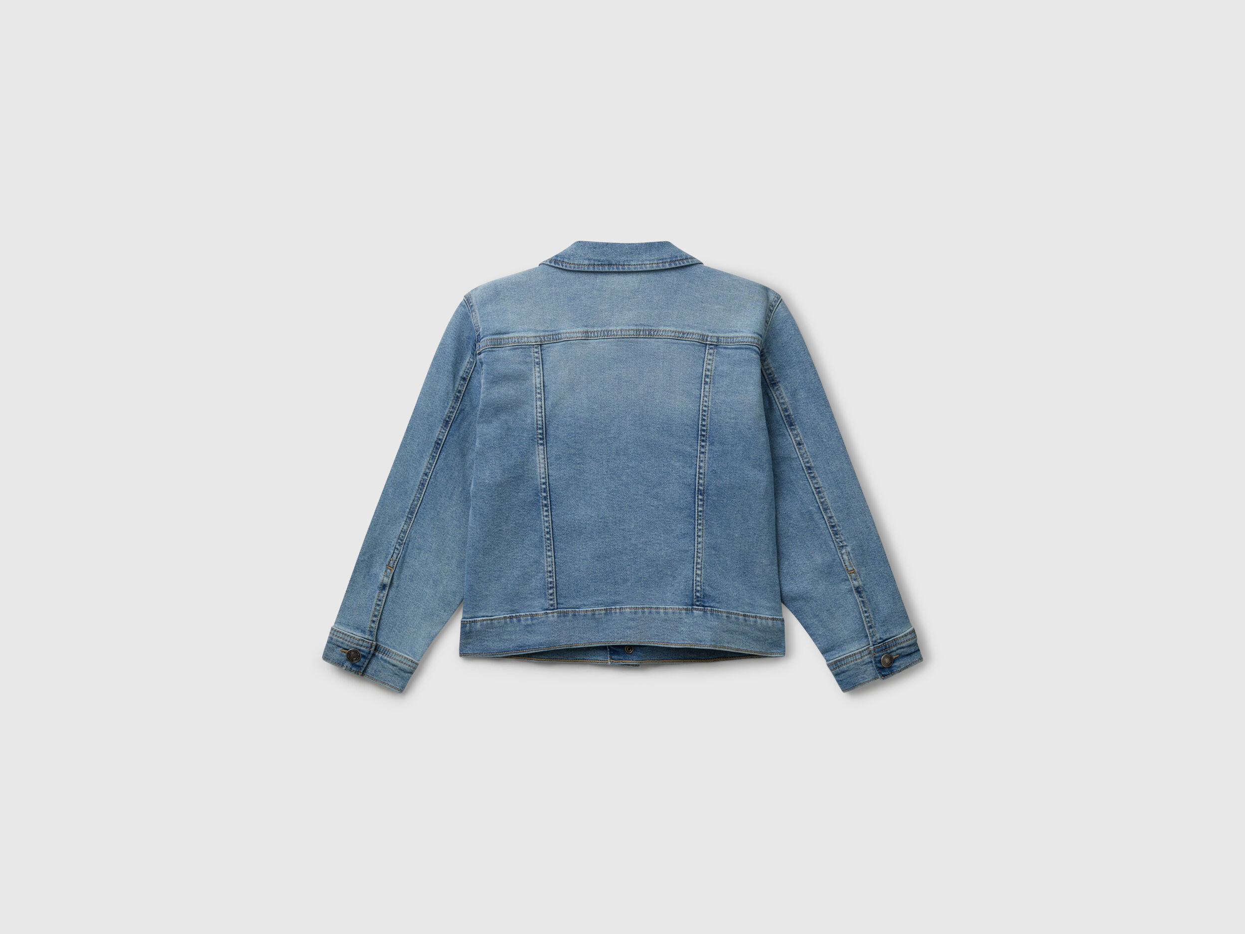 ジャケット RONRON NON COLLAR POCKET DENIM JACKET LIGHT BLUE RR24CJK3576 Rloper-Lop Jean Jacket For Men Classic Trucker Style Slim