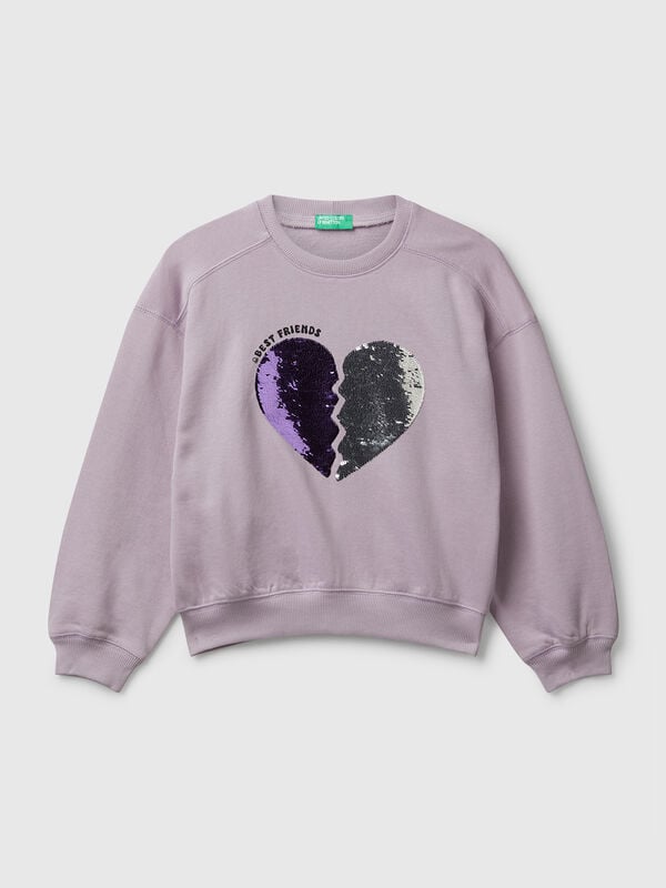 Sweatshirt with sequins Junior Girl