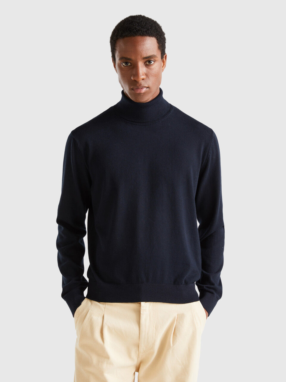 Mens black hotsell high neck jumper