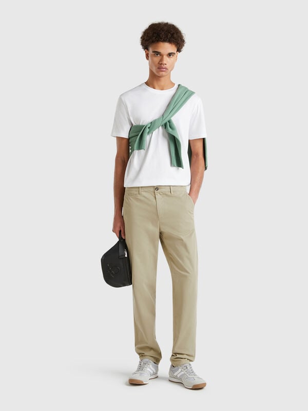 Chinos slim fit verde salvia Hombre