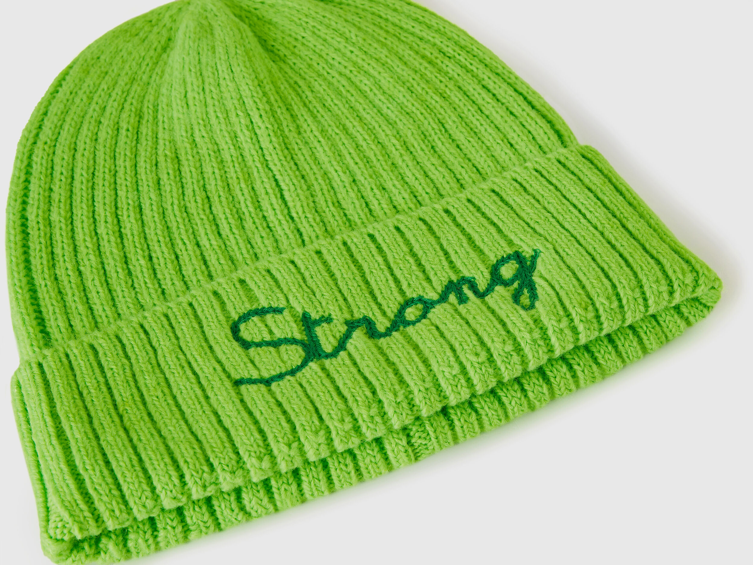 Neon green supreme beanie outlet
