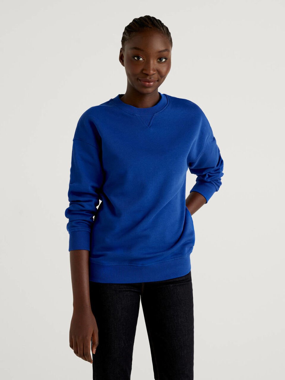 sweatshirt without bottom band