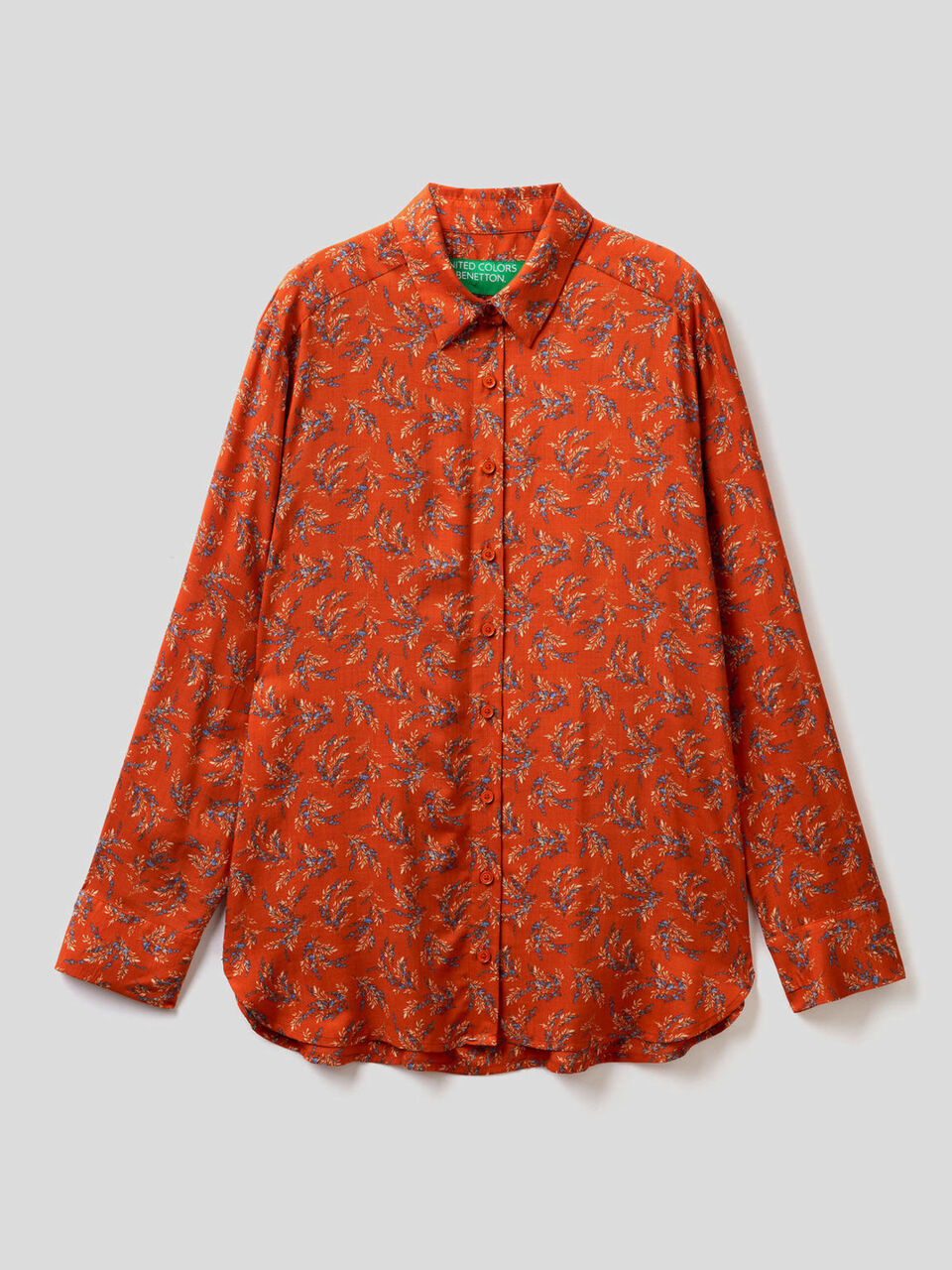 Camisa fluida estampada image number 1