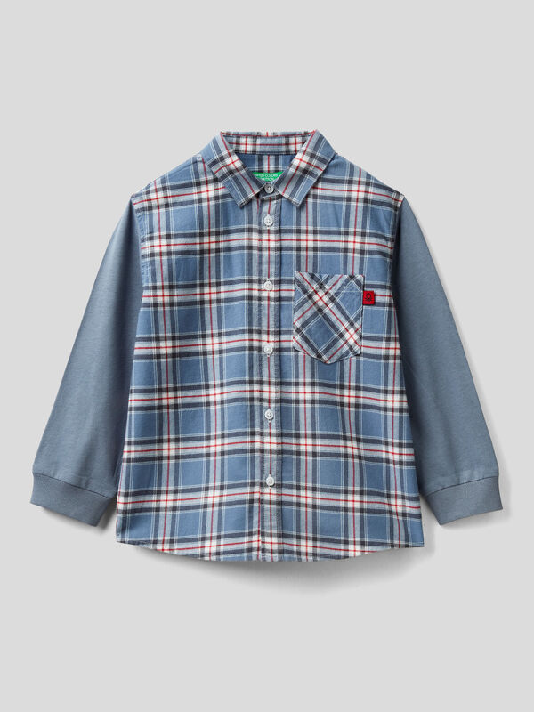 100% cotton check shirt Junior Boy