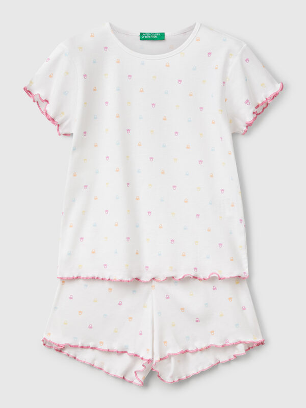 Pijama con logo estampado Niña