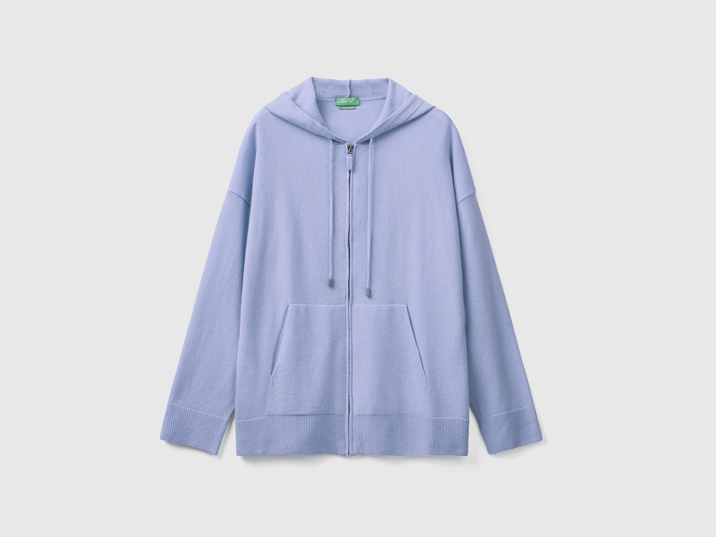 Light blue top sweater coat
