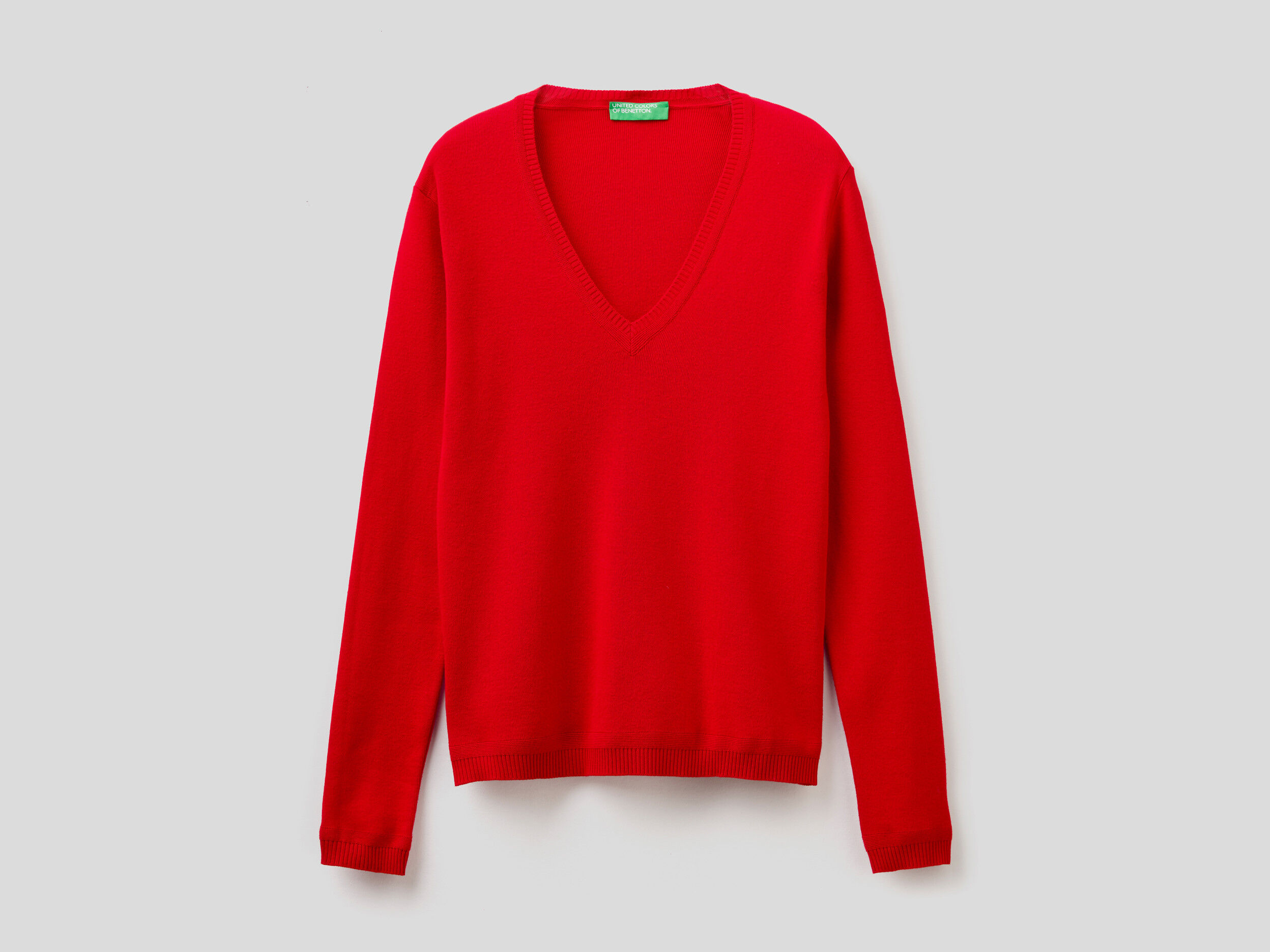 red cotton sweater women's