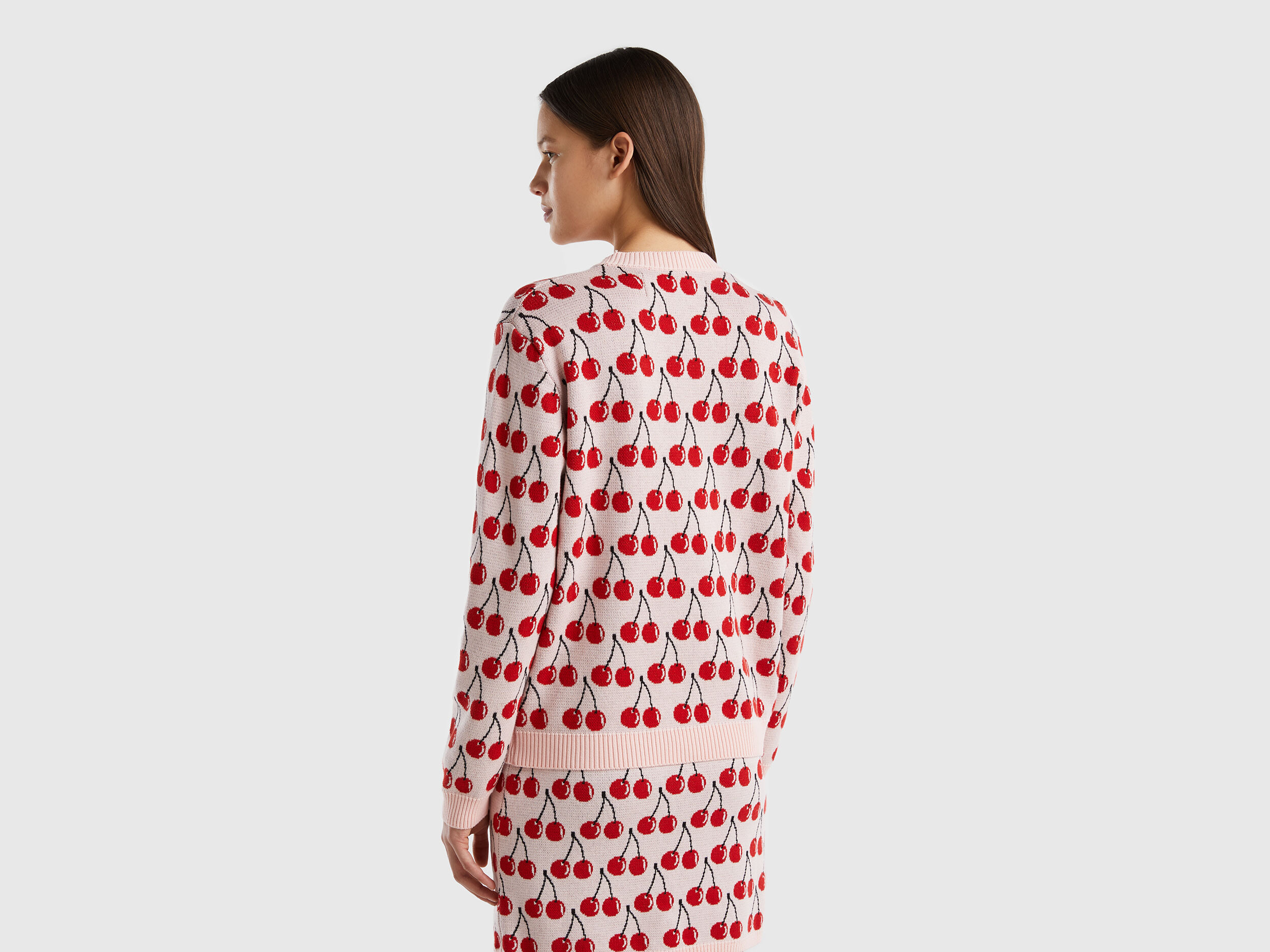 Cherry online print sweater