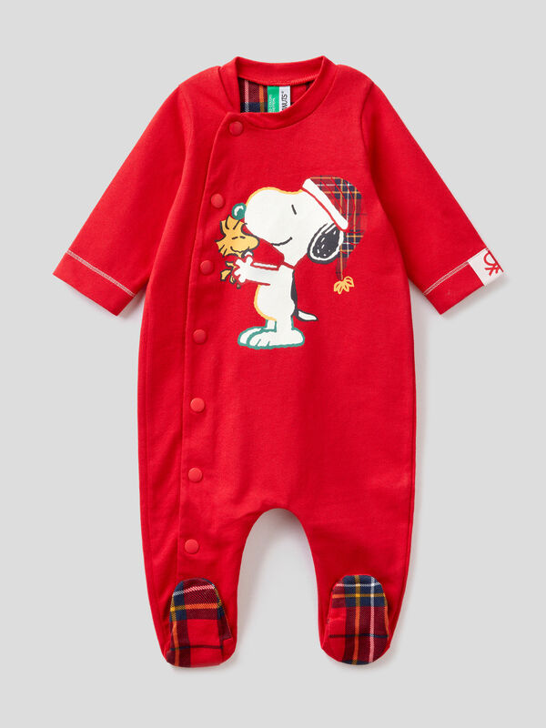 Warm Snoopy Christmas jumpsuit New Born (0-18 months)