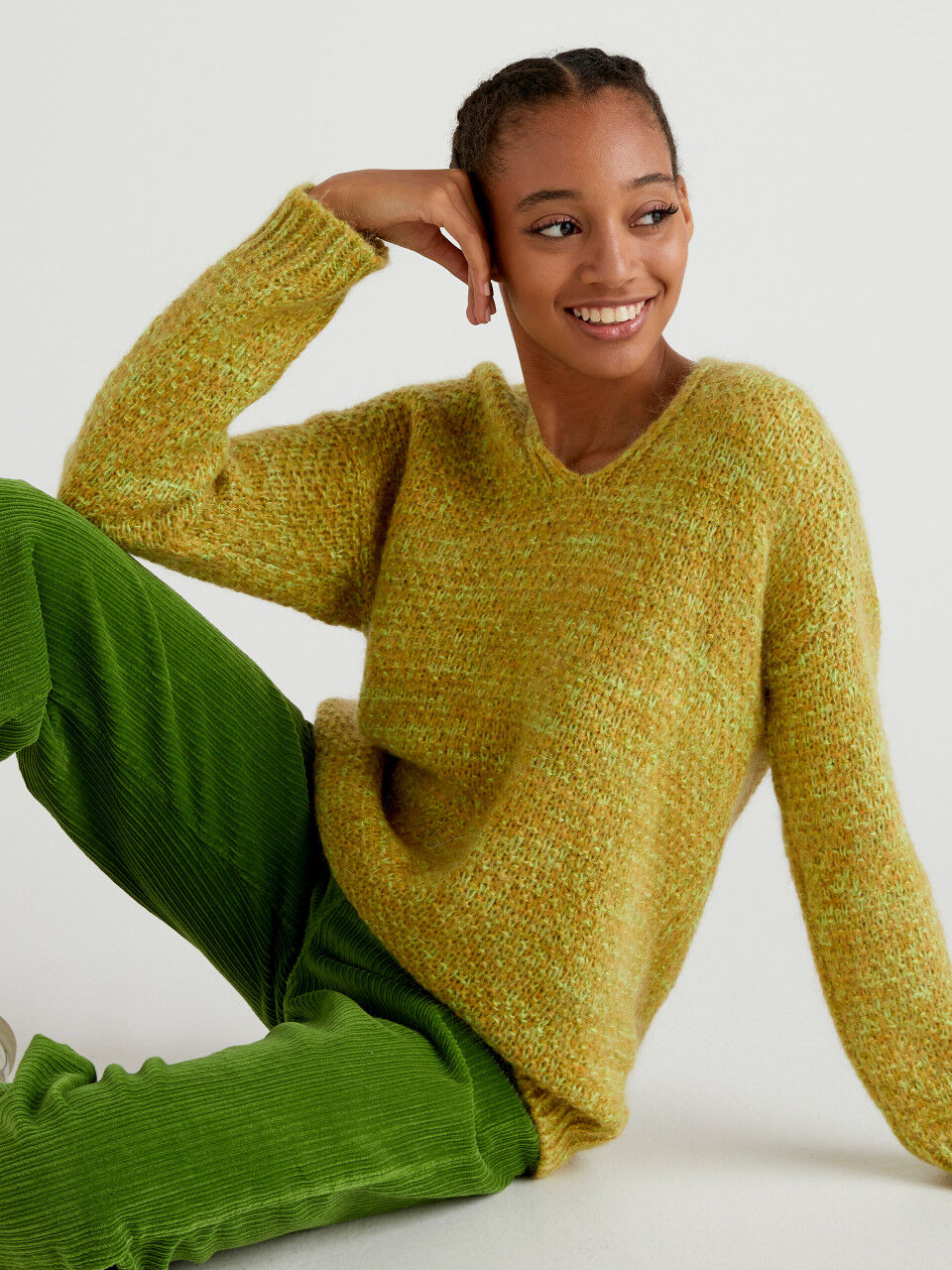 Women s V Neck Sweaters New Collection 2024 Benetton