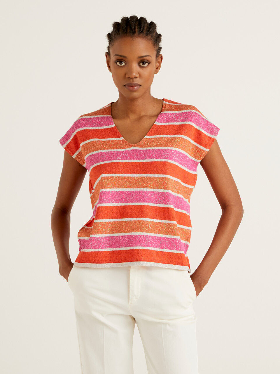 Women's short sleeve sweaters discount
