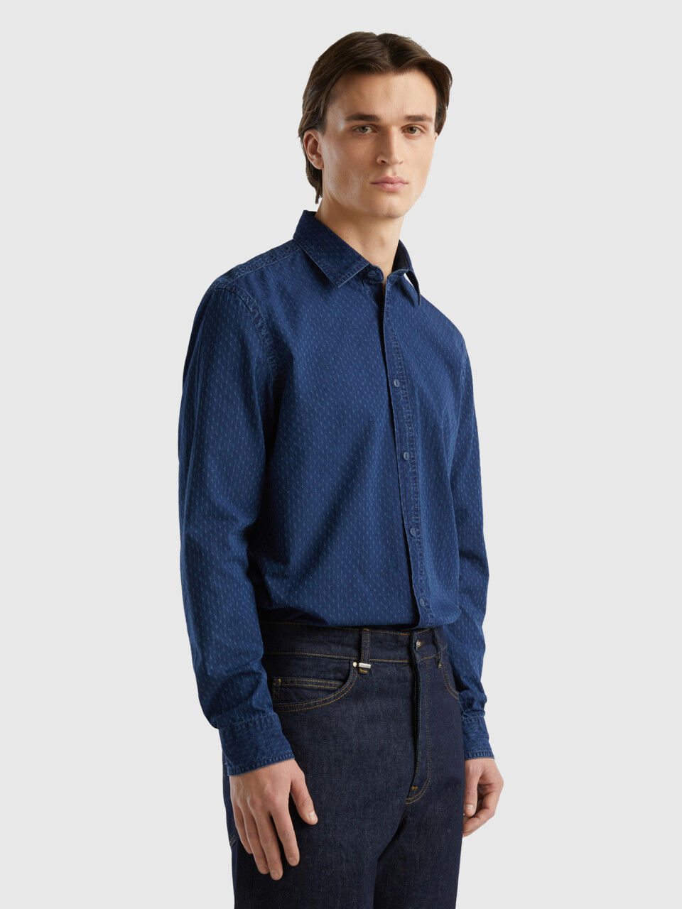 Camicia jeans benetton hotsell