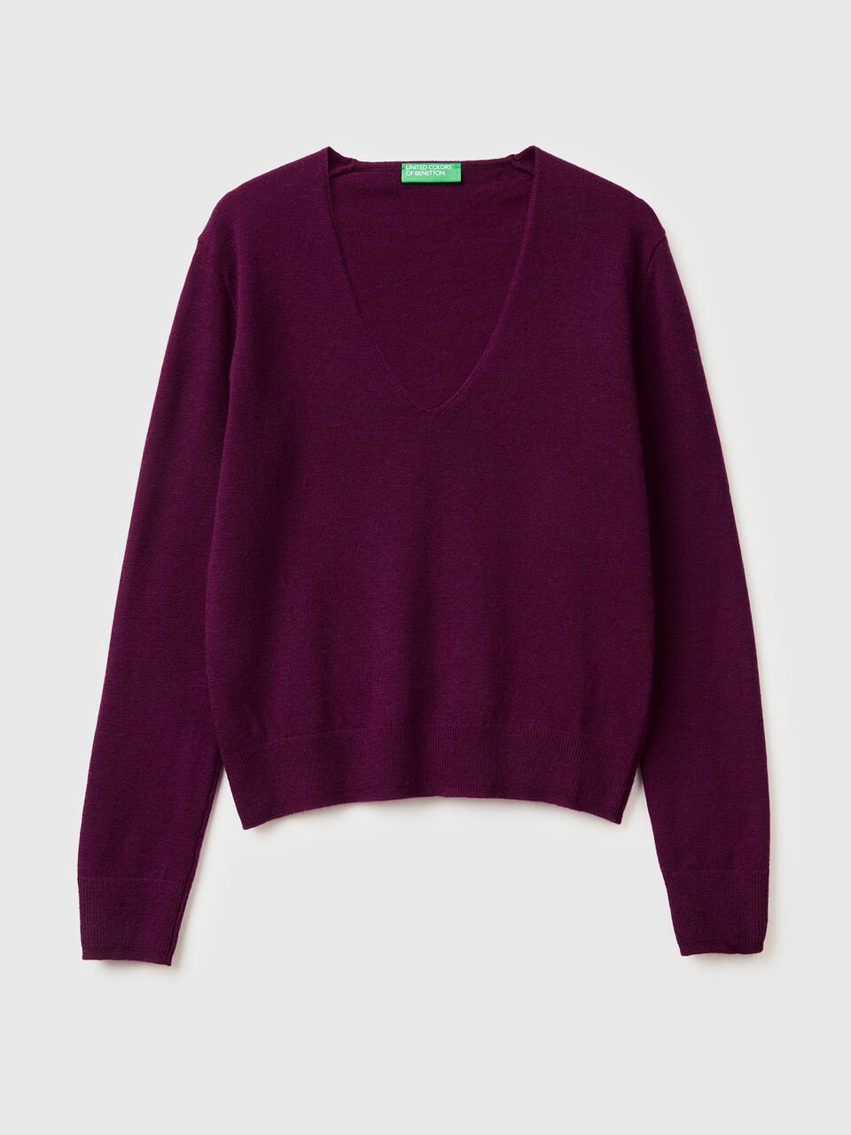V NECK SWEATER L/S Mujer image number 1
