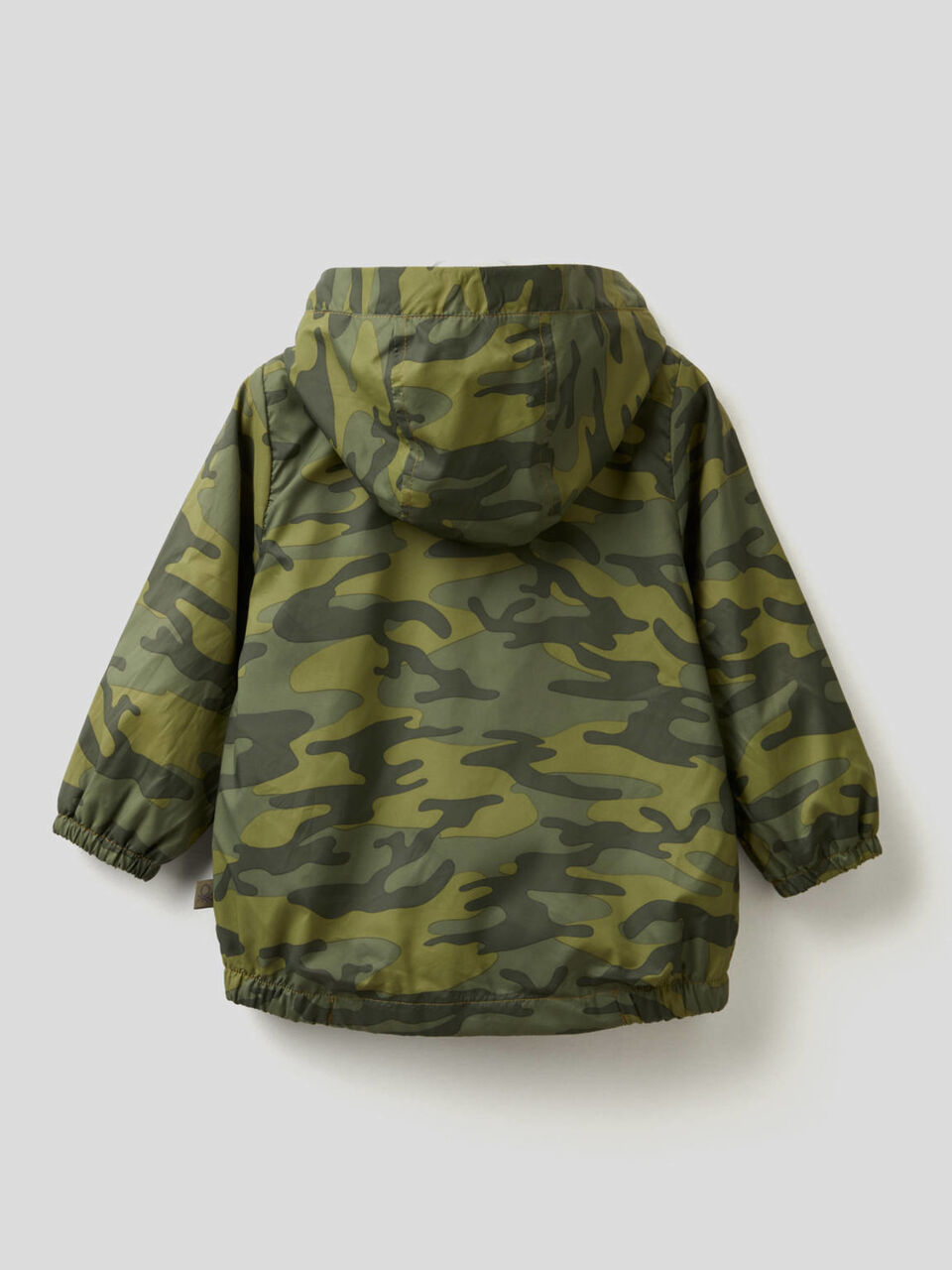 Jacket with hood in technical fabric image number null