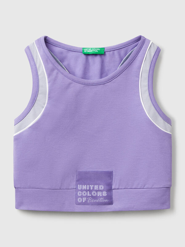 Sporty top with piping Junior Girl
