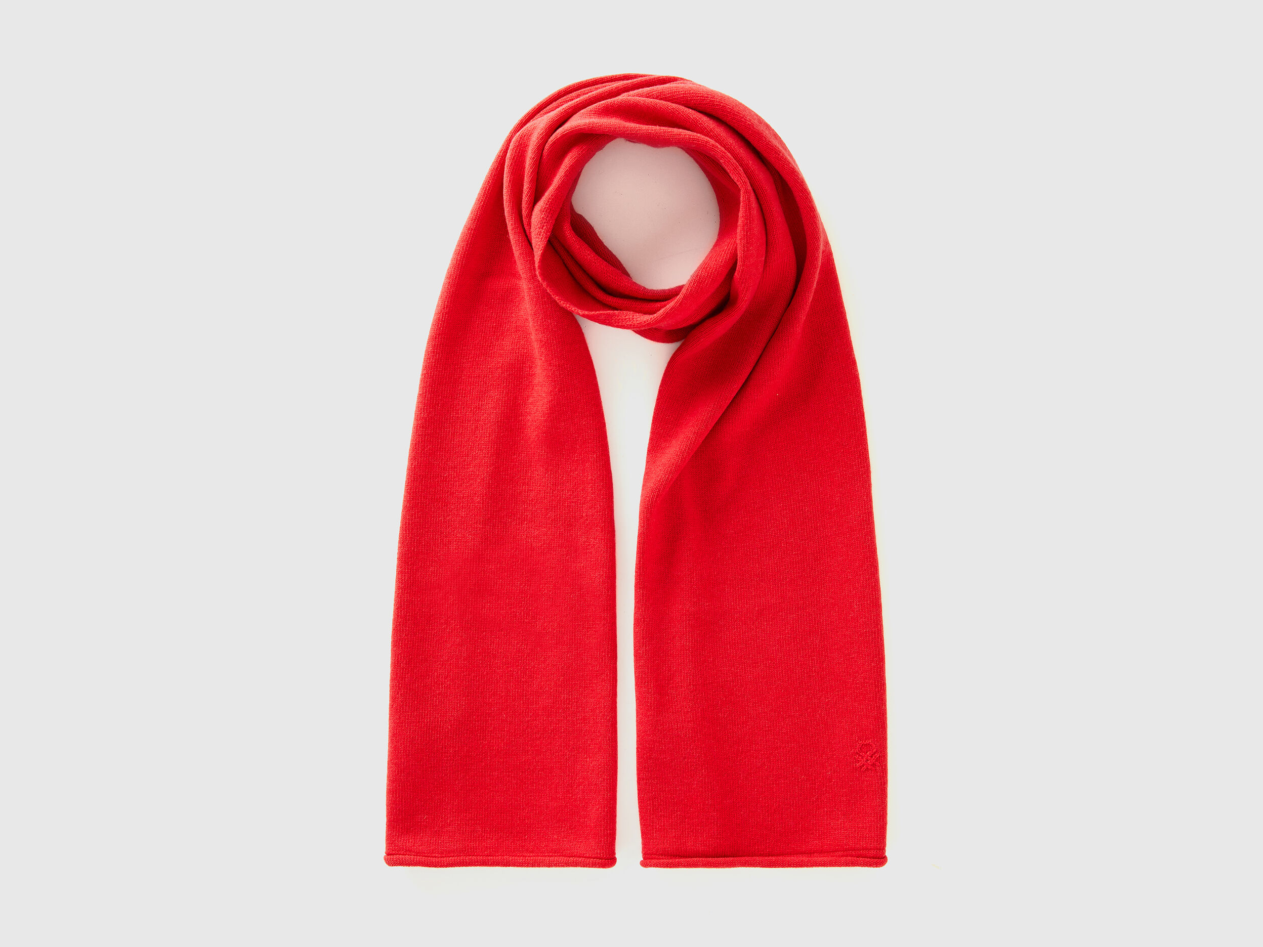 Cashmere blend scarf - Red | Benetton