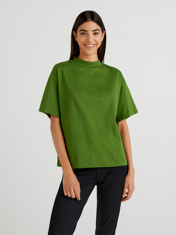 T-shirt with standing neck Women
