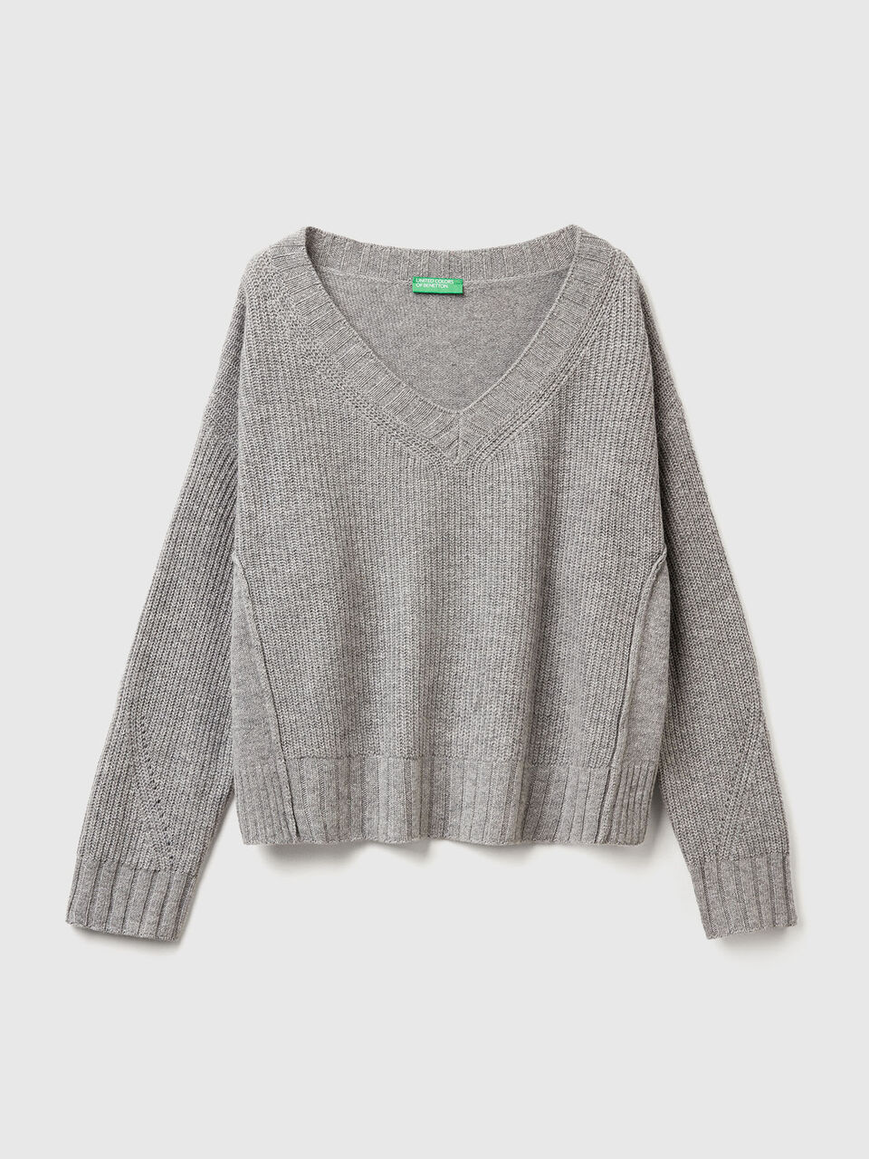V NECK SWEATER L/S Mujer image number 1